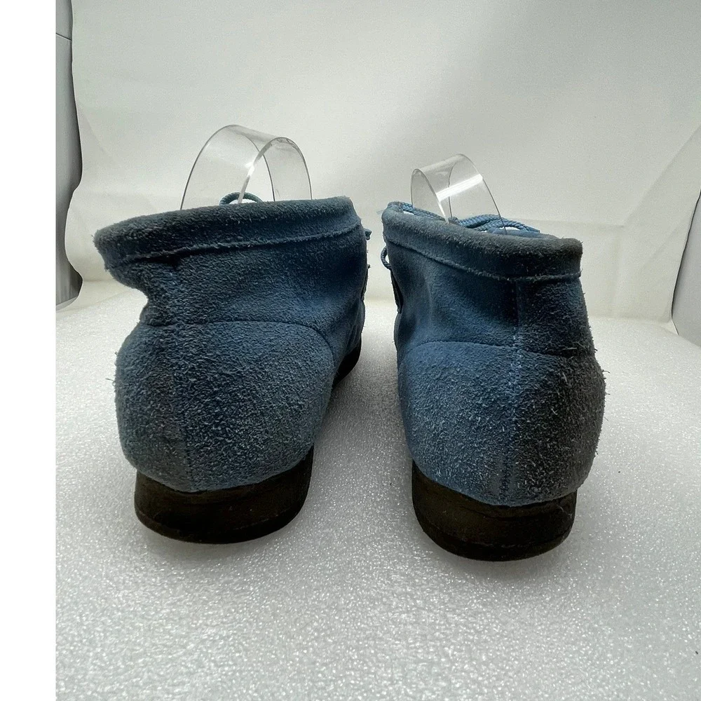 Clarks Originals Wallabee Men 11 M Blue Suede Leather Lace Up Chukka Boots 78084